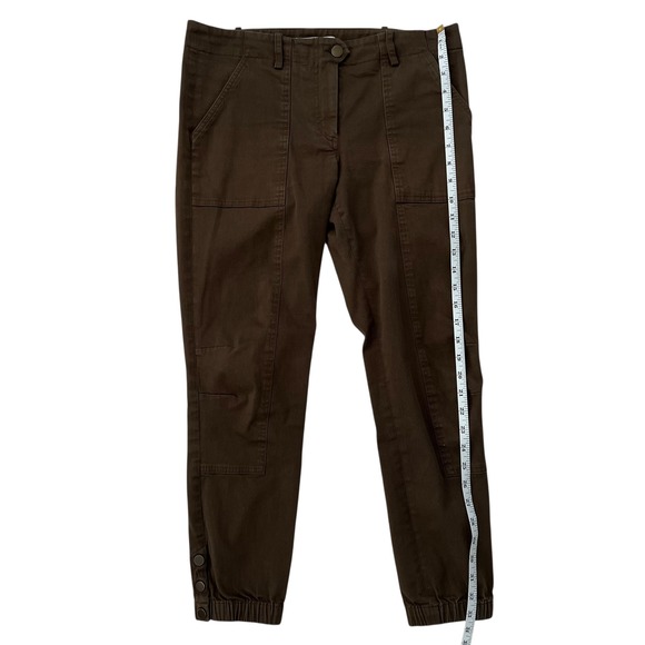 Bundle of 2 Veronica Beard Field Cargo Cropped Twill Pants Black and Green SZ 6‎ - Picture 13 of 16